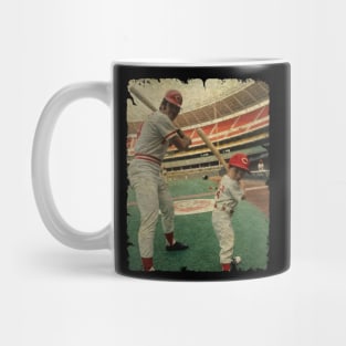 Pete Rose in Cincinnati Reds Mug